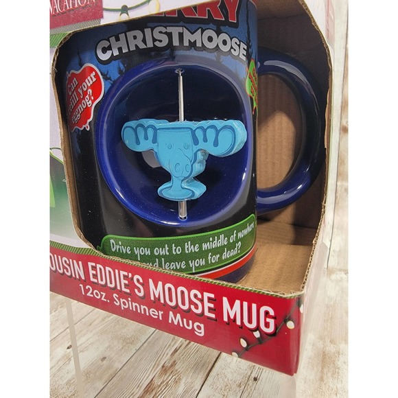 National Lampoon’s Christmas Vacation Cousin Eddie's Moose Spinner Ceramic Mug - Picture 2 of 6